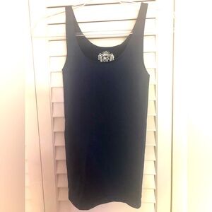 Sugarlips seamless fitted full length navy tank top